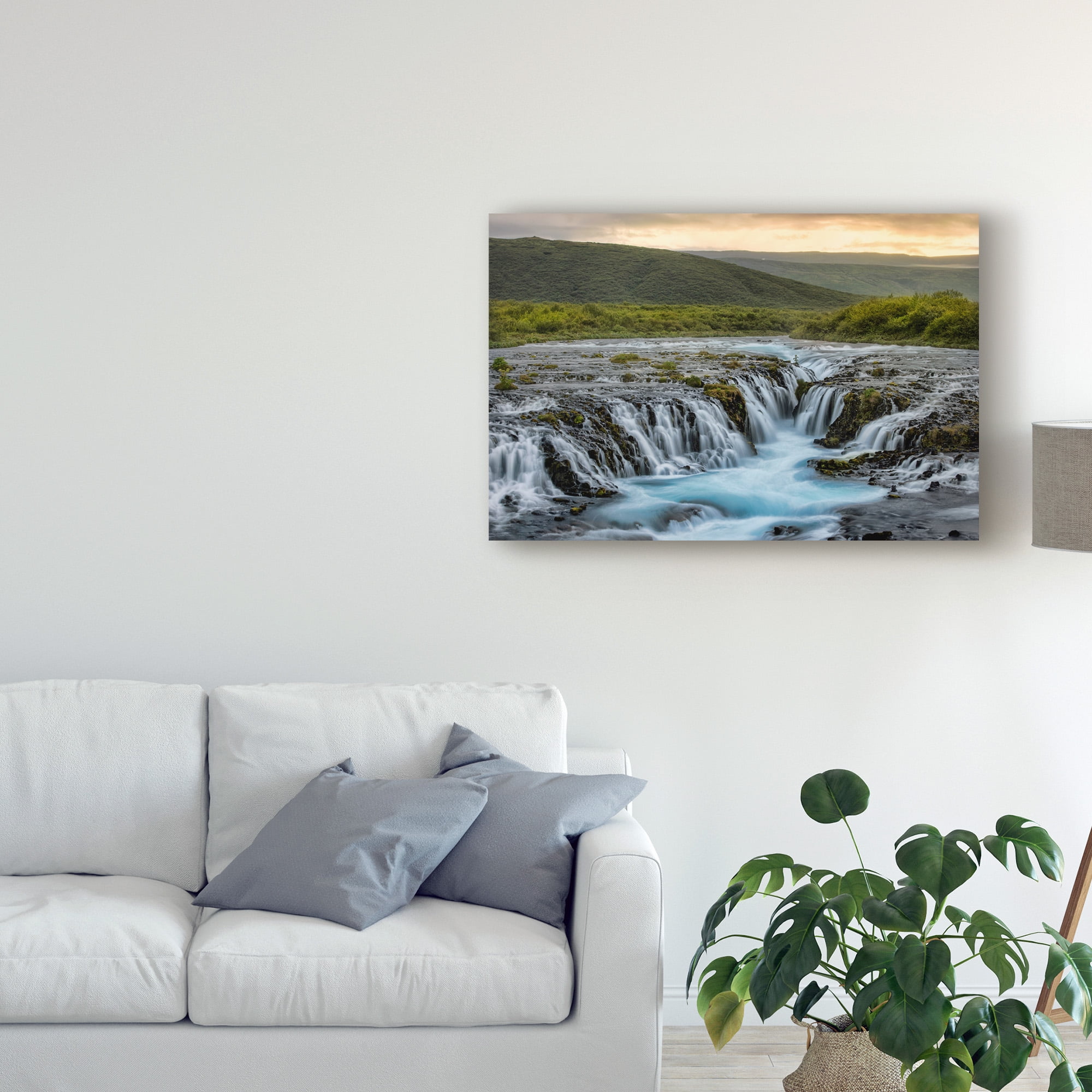 Trademark Fine Art 'Evening at Bruarfoss' Canvas Art by Danny Head