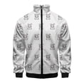thumbnail image 2 of Chaqueta con estampado 3D de elefante, jirafa, conejo, para hombre, con estampado de animales de dibujos animados, chaqueta de calle de gran tamaño con cremallera, ropa para niños, 2 of 5