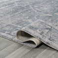 thumbnail image 5 of JONATHAN Y WASHABLE 5 x 8 Area Rug, Shaii Global Medallion - Blue/Light Gray, WSH319A-5, 5 of 9