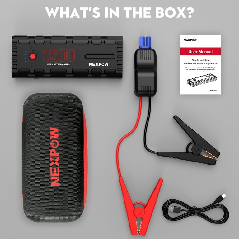 NEXPOW G17 2000A Peak 18000mAh Jump Starter