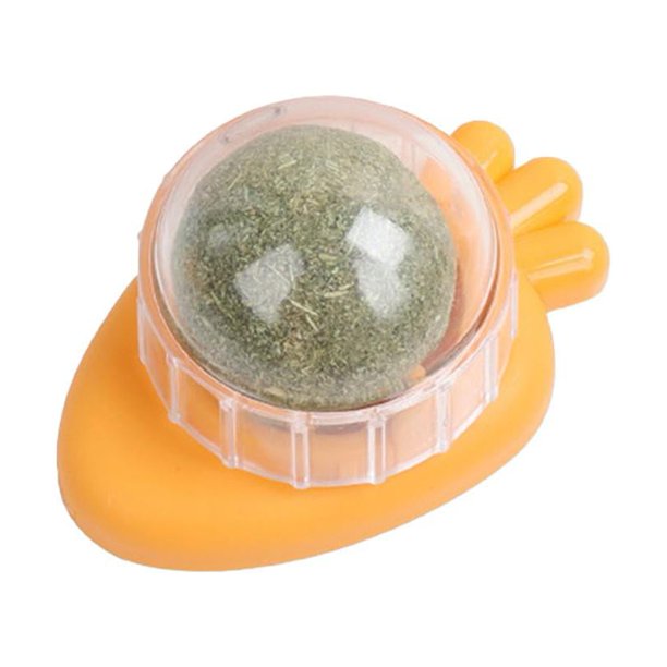 Zanahoria Catnip Toys Treats Healthy Catnip Lickable Balls Suministros para gatos (naranja) Likrtyny Libre de BPA
