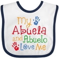 thumbnail image 3 of Inktastic My Abuela and Abuelo Love Me Boys or Girls Baby Bib, 3 of 4