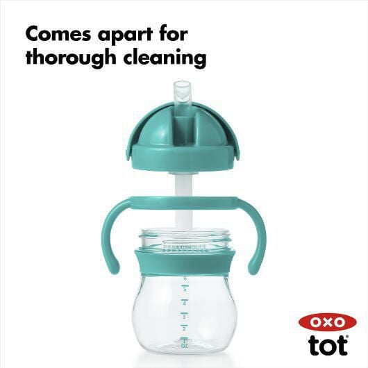 Oxo Tot Transitions Soft Spout Sippy Cup with Removable Handles - 6 ounces - Opal