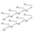 thumbnail image 1 of Uxcell 8.5x6mm Kayak Paddle Snaps, Hollow Button Double Pins Lock Tube Spring Clips for Tent Pole, 8 Pack, 1 of 6