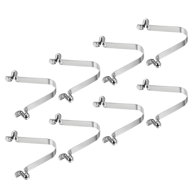 Uxcell 8.5x6mm Kayak Paddle Snaps, Hollow Button Double Pins Lock Tube Spring Clips for Tent Pole, 8 Pack