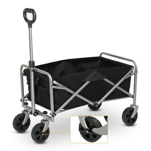 Ktaxon 29" Foldable Wagon, 220L Capacity Wagons Carts Foldable with Wheels