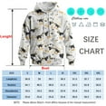 thumbnail image 5 of Rebaike Men's Cow Print Hoodie Funny Black and White Animal Pattern Pullover Sweatshirt, 5 of 8