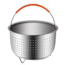 Stainless Steel Steamer Basket with Silic Handle for Accessories 6qt , Kitchen Cooking Steaming Tools