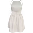 thumbnail image 4 of FANCYINN Women’s Casual Short Dress Spaghetti Strap Backless Mini Skater Dress Apricot XS, 4 of 6
