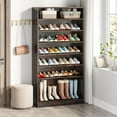 thumbnail image 3 of Tribesigns Shoe Cabinet, 9 Tiers 40-45 Pairs Heavy Duty Wood Freestanding Shoe Storage Cabinet, 3 of 7
