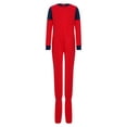 thumbnail image 3 of Haitryli Boys Girls Zip Back Long Sleeve & Leg Footed Jumpsuit One Piece Special Needs Adaptive Clothing for Kids Red 6, 3 of 7