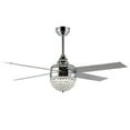 thumbnail image 4 of SAFAVIEH Ceiling Light Fan Crista 3Lt 48" Ceiling Fan Chrome / Clear, 4 of 7