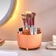 thumbnail image 3 of Organizador de maquillaje giratorio 360 | Bandeja de almacenamiento de cosméticos con compartimentos | Soporte de brillo de labios de brocha de maquillaje para mueble de baño de escritorio de, 3 of 5