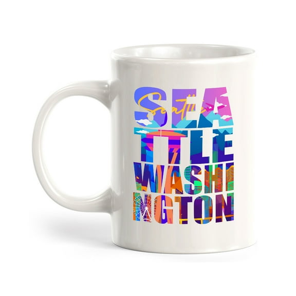 Seattle, Washington 11oz Plastic Coffee Mug | American Cities Coffee Cups