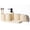 Beige, variant on 6-Piece Bathroom Accessory Set White Sandy Stone for Home Organizer Decor