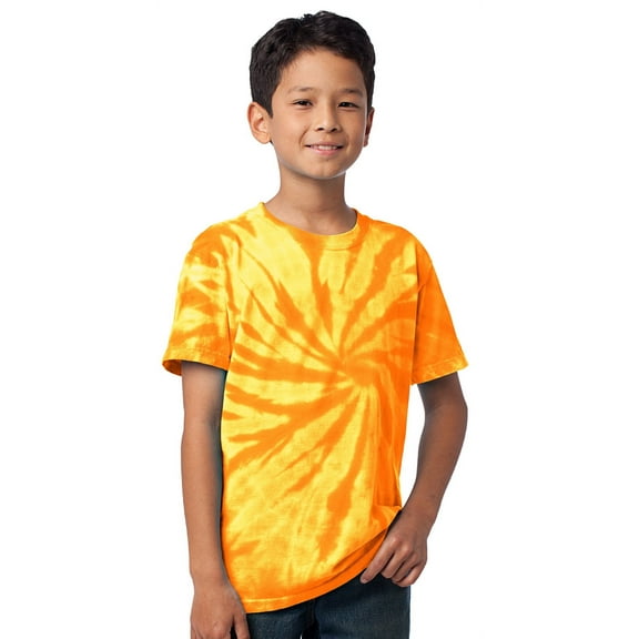 Kids Tie Dye T-shirt - Gold, Medium