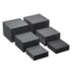 thumbnail image 3 of 6x soportes de exhibición elevadores de acrílico, cubo elevador de alimentos, elevador de Buffet anidado para cosméticos, plantas de postre, joyería y Negro, 3 of 8