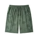 thumbnail image 1 of Pantalones Elásticos de Cintura de Hielo de Seda Suelta de Cinco Cuartos de Pantalones Cortos, Pantalones Deportivos Transpirables para Hombres con Bolsillos Laterales, Poliéster de Lavado a Máquina, 1 of 9