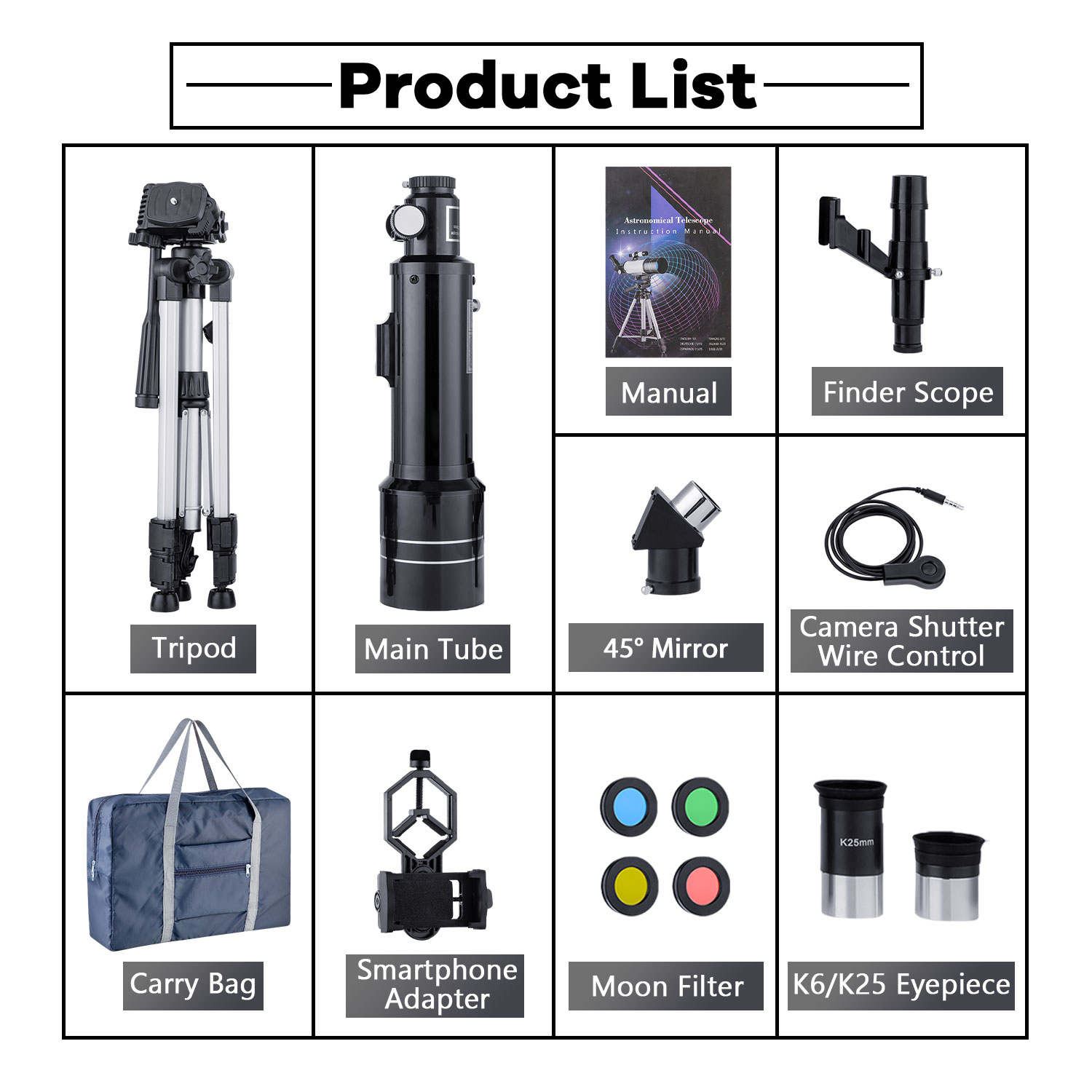 Buy BEBANG Telescope for Astronomy, 70/400 Refractor Telescope for