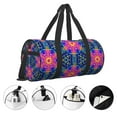 thumbnail image 5 of Fotbe Bright Turtles Pattern Foldable Sports Gym Bag with Wet Dry Pocket, Ultralight Travel Bag, Large Capacity Duffel Bag, Splash Proof Carry on Bag, Overnight Bag, Weekender Bag, 5 of 8