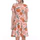 thumbnail image 1 of Disketp Painting Peach para Vestido de Manga Corta para Mujeres, Vestidos de Verano para Mujeres, Casual y Holgado para la Playa, 1 of 6