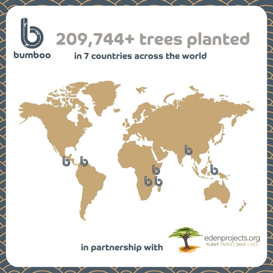 Bumboo Bamboo Toilet Roll 48 Pack | Wrapped Toilet Paper 3 ply, 300 Sheets | Eco Friendly Toilet Paper Bulk | Plastic-Free, Soft, Strong, Sustainable & Biodegradable Loo Roll