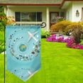 thumbnail image 3 of Wukai Travelling on Airplane Print Garden Flag 12.5x18 Inch Double Sided Sun-resistant Rain-resistant, Wrinkle-resistant Colorfast(Only Flag), 3 of 7