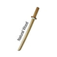 thumbnail image 2 of 22" Shoto Wooden Kenjutsu Sword Black Red White Oak Bamboo Wood Samurai Martial Arts (Natural Wood), 2 of 3