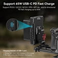 thumbnail image 3 of Placa adaptadora de batería V Mount con cargador USB-C PD de 65 W SMALLR, 3 of 9