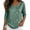 Green, variant on Women's Shiny Glitter T-Shirts Round Neck 3/4 Sleeve Loose Fit Casual Blouses for Daily Evening Party Wear,Red,S