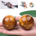 thumbnail image 3 of Wmool Home Rare Natural Art Amber Beeswax Ball Crystal Sphere Gold Healing, 3 of 9