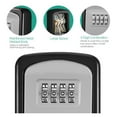 thumbnail image 3 of Key Safe Box Outdoor , Password Key Box Decoration Key Code Box Key Storage Lock Box Wall Mounted Password Box Outdoor Key Safe Lock Box Gray ,Strong Secure, 3 of 7
