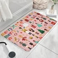 thumbnail image 3 of Pink Christmas Nutcracker Flannel Non Slip Door Rugs,Washable Door Mats Indoor,Decorative Door Mats,Dirt-Resistant and Absorbent Doormat for Entrance,Bedroom,Kitchen,Bathroom,31.5"x17", 3 of 4