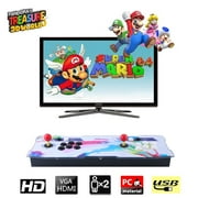 [2000 HD Games] Arcade Video Game Console, Multiplayer Home Players Joystick and Buttons Arcade Console, Customeried Buttons, 1280x720 Full HD, Advanced CPU, Fully Support PS3