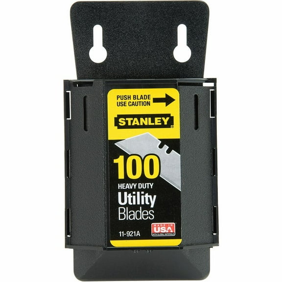 STANLEY 11-921A 100-Pack 1992 Heavy Duty Blades with Dispenser