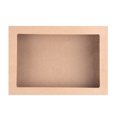 thumbnail image 5 of Cater Tek Rectangle Kraft Paper Catering Box - with Window Lid - 14 1/4" x 10" x 3 1/4" - 100 count box, 5 of 10