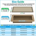 thumbnail image 2 of IUU - Extra Strong Magnetic Air Vent Screen Cover for Floor 5-Pack (5" x 13", Brown), 2 of 7