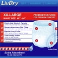 thumbnail image 2 of Pañales para adultos Overnight LivDry XXL para mujeres y hombres, paquete de 48, 2 of 7