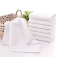 thumbnail image 4 of 21 Piezas Toallas Algodón Blanco Calidad Superior del Hotel Toallas de Mano de Cara Suave 30X30cm, 4 of 5