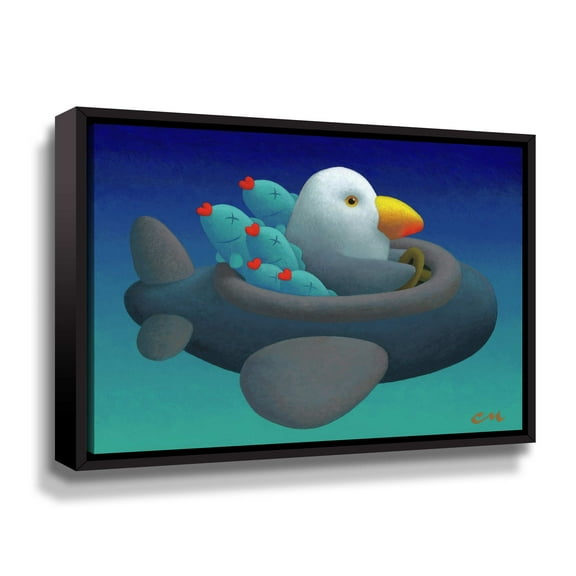 Artwall Good Catch, Gallery Wrapped Floater-framed Canvas by Chris Miles
