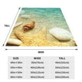 thumbnail image 3 of Zufioo Starfish And Seashell On The Beach Fleece Blanket Queen Size,Plush Bed Blanket,Ultra Soft Throw Blanket,Plush Fuzzy Cozy Blanket Perfect for Bed,Couch-80"x60", 3 of 7