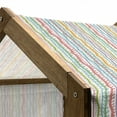 thumbnail image 5 of Striped Pet House, Vertical Abstract Featured Swirl Lines Curved Sketchy Bands and Dots Display, Outdoor & Indoor Portable Dog Kennel with Pillow and Cover, 5 Sizes, Multicolor, by Ambesonne, 5 of 5