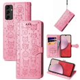 thumbnail image 1 of Funda Cartera FOXDOCK para Samsung Galaxy A14 5G , Flip PU con Relieve de Gatos y Perros, Tarjetero y Soporte, 1 of 6