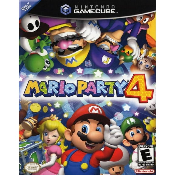 Restored Mario Party 4 (Nintendo GameCube, 2002) Adventure Game (Refurbished)