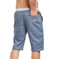 thumbnail image 4 of Jophufed Men's Pants Casual Comfortable Workout Shorts Drawstring Elastic Waist Pockets Pants, 4 of 7