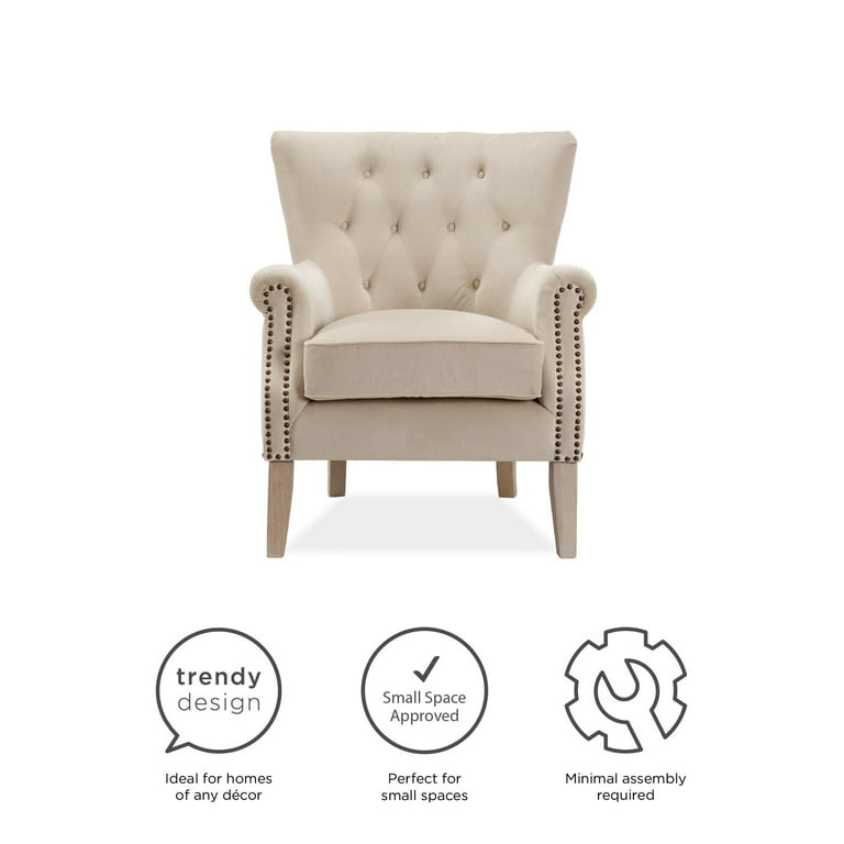 Better homes gardens rolled arm accent chair discount