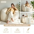 thumbnail image 6 of GOODONE Adult Bean Bag Chair,Flower Shaped Bean Bag Sofa,Super Soft Plush Reading Chair,High Elasticity Lazy Sofa,Suitable for Living Room and Bedroom,No Assembly Required,Beige,Single, 6 of 7