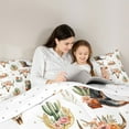 thumbnail image 5 of Feelyou Hippie Sheep Skeleton Queen Comforter Set, Western Cactus Flower Bedding Sets, Kawaii Cowgirl Boot Reversible Bedding Comforter Set, Microfiber Bedroom Decor, 3 Pieces, 5 of 8