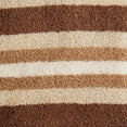 thumbnail image 2 of Modern Plush Egyptian Cotton Stripe Oversized 2-Piece Bath Towel Set by Blue Nile Mills - 30" x 52", Chocolate, 2 of 3
