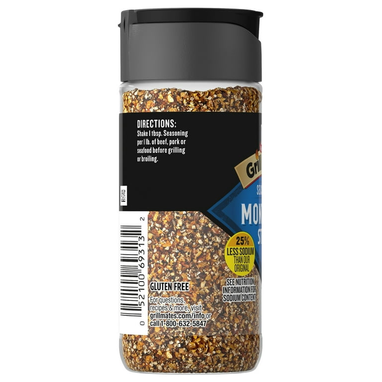 McCormick Grill Mates Gluten Free, 25% Less Sodium, Montreal Steak